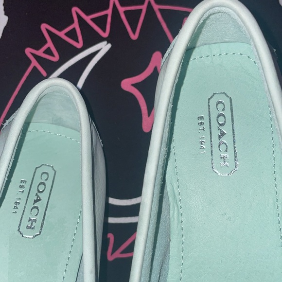 Coach Mint Leather Loafers - Picture 10 of 11
